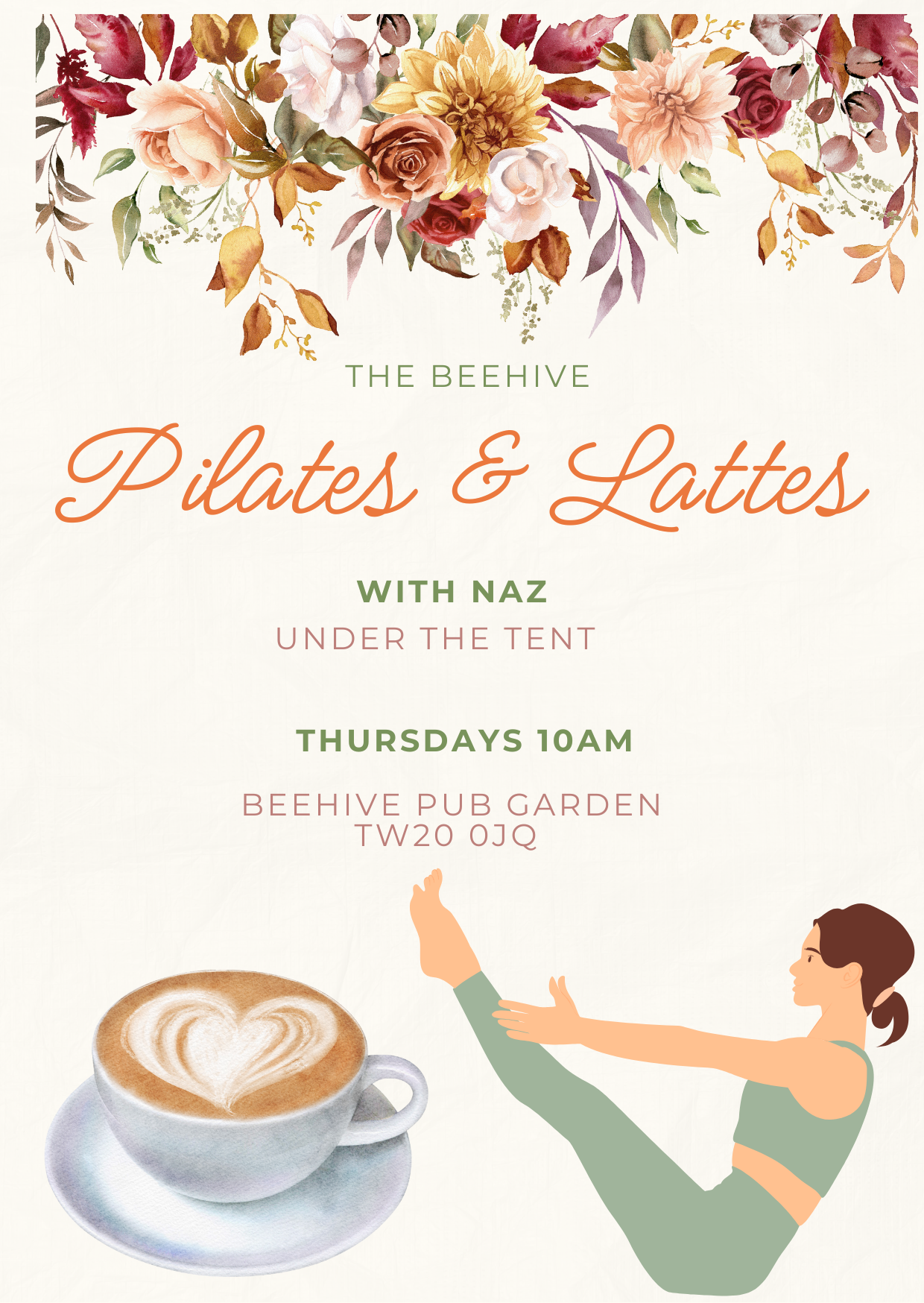 Pilates and Lattes with Naz Thursday